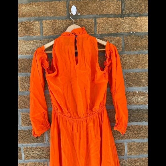 COPY - revolve swf maxi orange ruffle dress medium - Picture 8 of 9